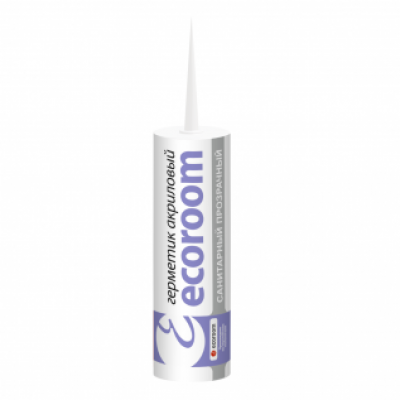 Герметик акриловый ecoroom санитарный прозрачный